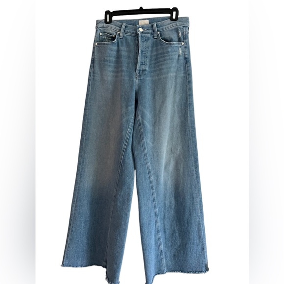 MOTHER The Enchanter High Rise Wide Leg Jeans Party of One Anthropologie Size 29 - Picture 2 of 14
